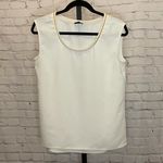 Ann Taylor  Cream Blouse with Gold Accent Photo 0