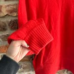 J.Crew Red Merino Wool Alpaca Sweater Photo 3