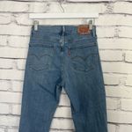 Levi's Levi’s 724 High Rise Straight Crop Distressed Jeans Women’s 27 Light Wash Denim Photo 8