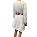Born Famous Snowman Mid Thigh Soft Eyelash Belted Sweater Holiday Dress Womens L White Size L Photo 6