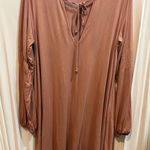 ASOS  Rosewood Long Sleeve Mini‎ Dress Tie Neckline Boho Size 10 Photo 0
