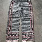 Anne Carson  Black and Red Geometric Lounge Pants Photo 0