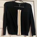 White House | Black Market #37  • CARDIGAN W. LEATHER TRlM • NWT Photo 0