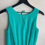ASOS  Green Babydoll Open Back Dress Size 2 Photo 2