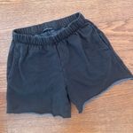 Brandy Melville  Gray Sweatshorts Size Small Loungewear Raw Hem Pockets Photo 1