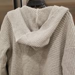Dainty Hooligan ๐๐ Chunky Knit Ribbed Relaxed Fit Hood Cardigan Sweater S/M Photo 3