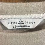 Alpine Design  Relaxed Fit Crewneck Tan‎ & Cream Sweater Large Photo 5