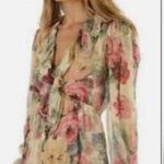 Zimmermann  Silk Melody Playsuit Size 3/Large like New! 100% Silk Romper Photo 2