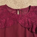 Bailey blue  Burgundy Cold Shoulder Dress Photo 3