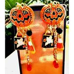 Halloween Earrings New Jack O Lantern Candy Corn Ghost Beads Pumpkin Pie… Photo 1