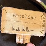 Nicole Miller NICOLE MILER Atelier Silk Pleated Front Hem Blend Sleeveless Sheath Dress Size 4 Photo 8