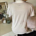 Lucky Brand  tan logo, Lotus, gold foiled graphic T-shirt, oversize small Photo 7