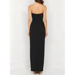 NBD Ilda Strapless Asymmetric Hem Long Dress, Black, XS Photo 4