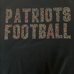 NFL Team Apparel Patriots Rhinestone Sweatshirt Blue Size Medium Photo 5