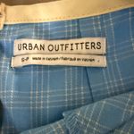 Urban Outfitters Blue Plaid Skirt with Cream Trim Size Small Photo 2