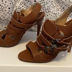 Manolo Blahnik Brown Leather Sandals Classic Design Photo 2