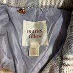 Chic Plaid Women's Shacket in Gray and Cream Size M Photo 5