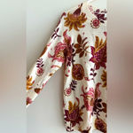 Spartina 449 Fall Floral Crewneck Sweater, Size Medium Photo 3