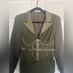 Lavish Lice Lavish Alice Olive Green Corset Blazer Mini Dress Size US8 Photo 2