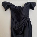 House Of CB House‎ of CB Loretta Black Satin Corset Off Shoulder Dress size XS NWOT Photo 4