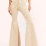 Free People NWT  Khaki Float On Flare Jeans Photo 0
