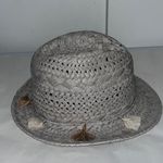 Altar'd State Altar’d State Gray Woven Tassel Fedora Boho Summer Hat Cowgirl Photo 0