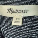 Madewell Textured Black Grid Plaid L/S Pullover Turtleneck Top EUC XS Photo 6