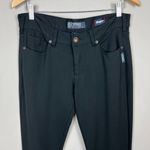 Silver Jeans Aiko Mid Rise Super Skinny Pants Women 32 Black Knit Super Stretch Photo 1