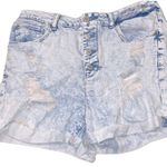 Time And Tru  distressed denim shorts high rise size 12 Photo 0