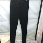 SheIn Trendy Women’s High Waisted Ruched Back Black Athleisure Workout Leggings Photo 3