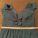 Women’s Bohemian Chiffon Ruffle Formal Party Dress Corset Back Size 18 NWOT Blue Photo 7