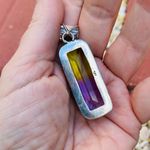 Handmade Bi-Color Tourmaline Ethnic Style  Pendant Photo 8