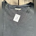 Free People  long sleeve waffle knit shirt with elbow pads Photo 4