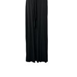 Alice + Olivia  Salina Plunging V-Neck Tie Waist Maxi Black Dress Size Medium NEW Photo 3