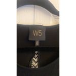 W5 ‎ Womens Medium Black Sleeveless Top White Trim Back Seam Boho Festival Photo 1