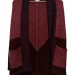 Smartwool Open Front Colorblock Wool Blend Cardigan Sweater XS Photo 0