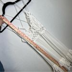 Free People  FP ONE‎ | Small White Asymmetrical Midi Sundress Lace Photo 9