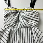 Jason Wu Black and White Striped Midi Dress Size 4 Preppy Yacht Wife Summer Photo 7