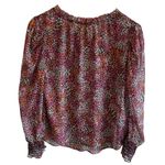 MISA Los Angeles Misa Semi-Sheer Multi-Color Long Sleeve Blouse Top - size Small Photo 5