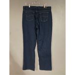Lee  Dark Wash Relaxed Straight Leg Pants Size 16 Long Photo 4