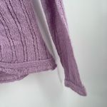 American Vintage Sweater Medium Mohair Blend Suspicious Lines Lilac Purple Y2K Photo 15