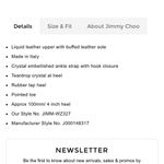 Jimmy Choo Saeda 100 Liquid Leather Heel in Crystal Honey Photo 3