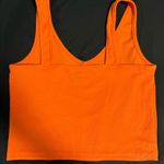 SheIn Neon Orange Crop Tank Top Photo 1