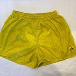 Adidas  Equipment Vintage Size Medium Neón Yellow Nylon Running Shorts #146 Photo 1