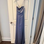 Amsale Nakai Bridesmaid Maxi Dress Slate | Size 6 Gray Photo 3
