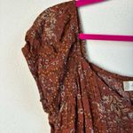 Altar'd State Altar’d State Burnt Orange Boho Floral Mini Dress Photo 8