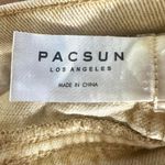 PacSun  Yellow Denim Cargo Mini Skirt Belt Pockets Womens 27 Grunge Y2K 2000s Alt Photo 5