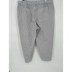 Talbots Pull On Striped Crop Pants Size 2X White Grey Classic Nautical Office Photo 4