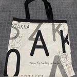 Boutique Korean Vintage Letters Graphic Canvas Tote Bag Photo 4