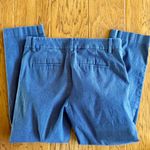 Loft  Riviera Pant Women’s 2 Blue Chambray Slim Ankle Cropped Pants Stretch Photo 4